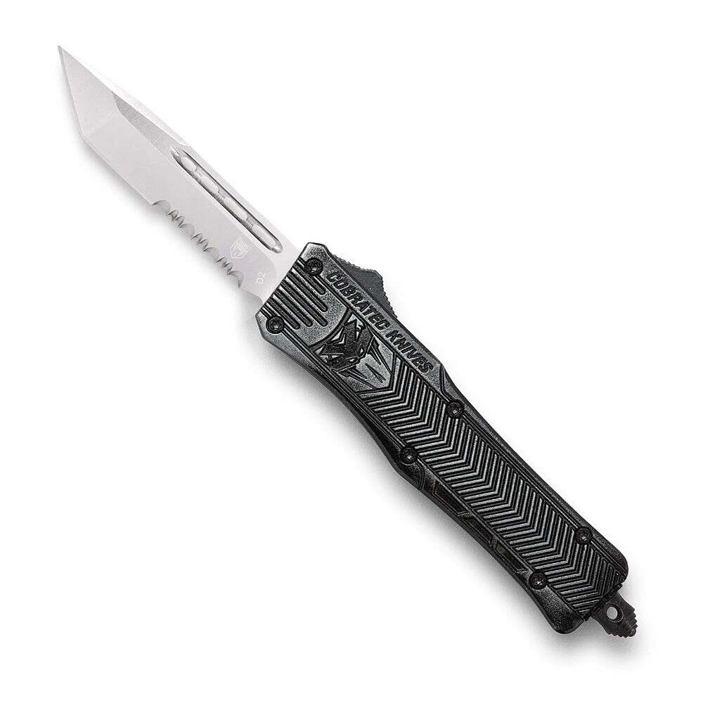 Knives Cobratec Knives 4.50" SMALL STONEWASH CTK-1 TANTO SERR • Model: 4.50"